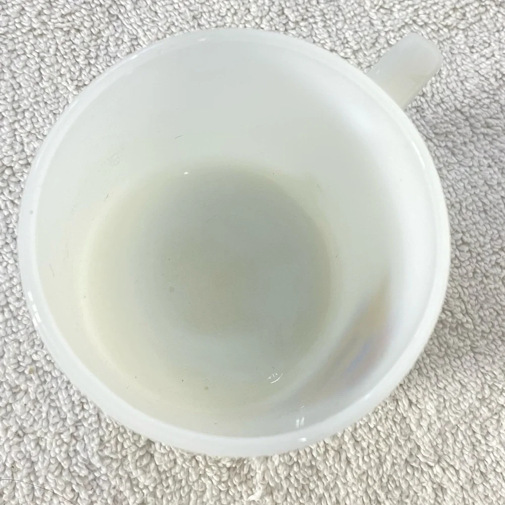 Vintage Royal Canadian Air Cadets White Milk Glass Mug Coffee Cup - Picture 4 of 12